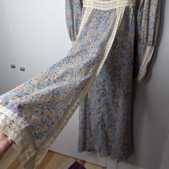 Gunne Sax vintage floral dress sz M - Picture 12 of 16